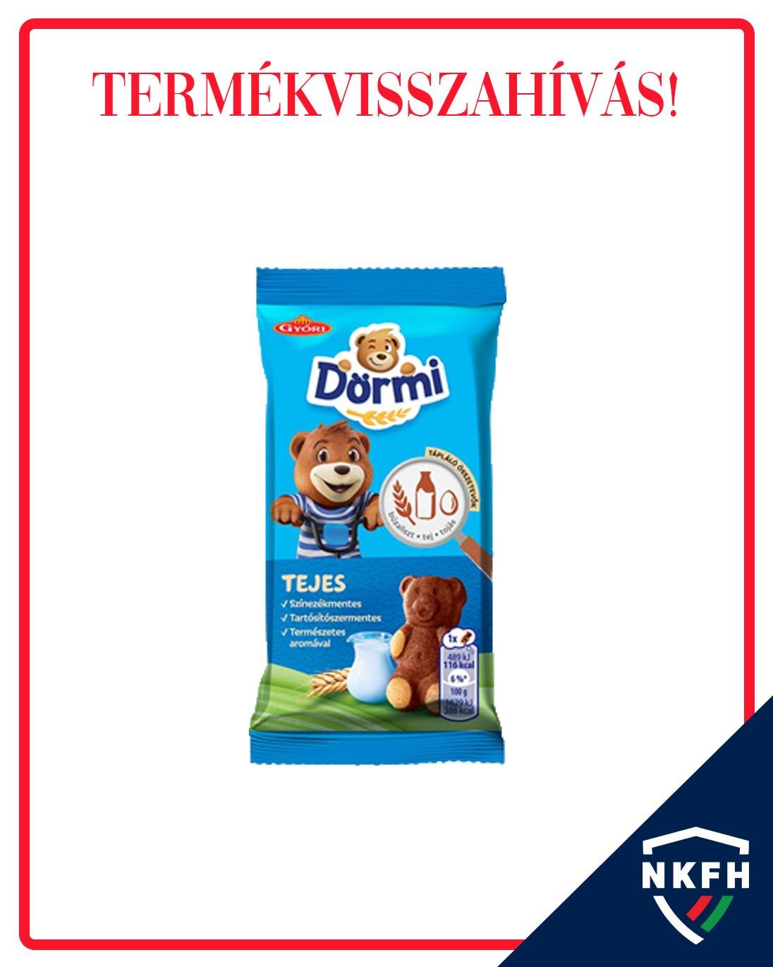 Figyelem! Ha ilyen Dörmit vettél, ne edd meg!  Termékvisszahívás penész miatt