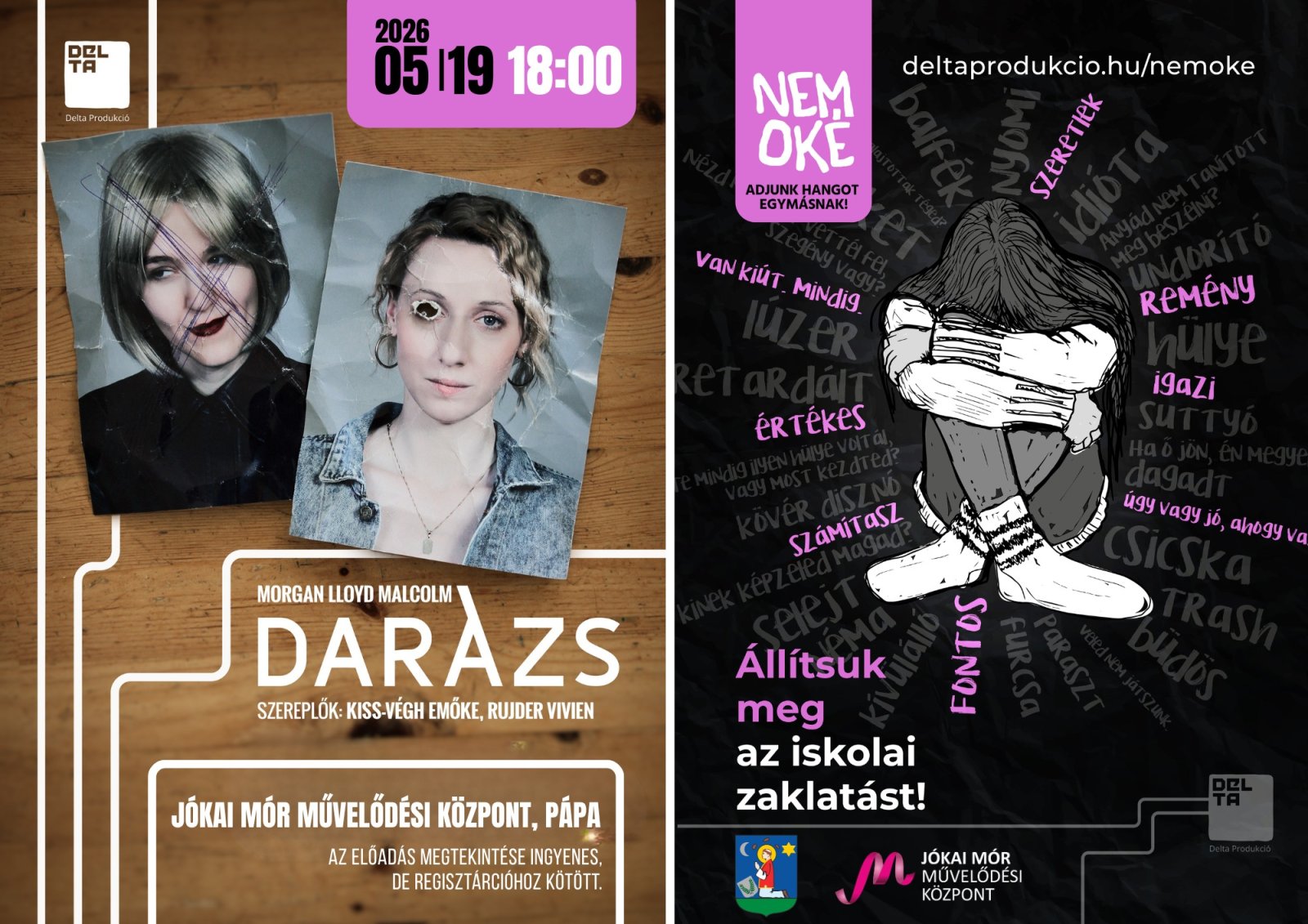 Nem oké  új kampány indul Pápán az iskolai bántalmazás ellen