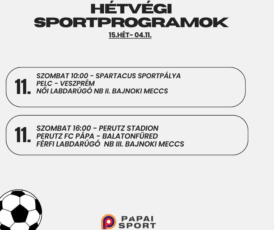 Hétvégi sportprogramok