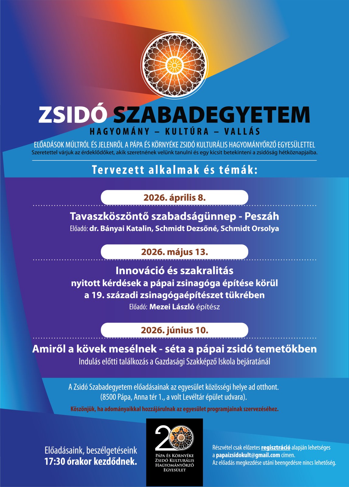  Zsidó Szabadegyetem