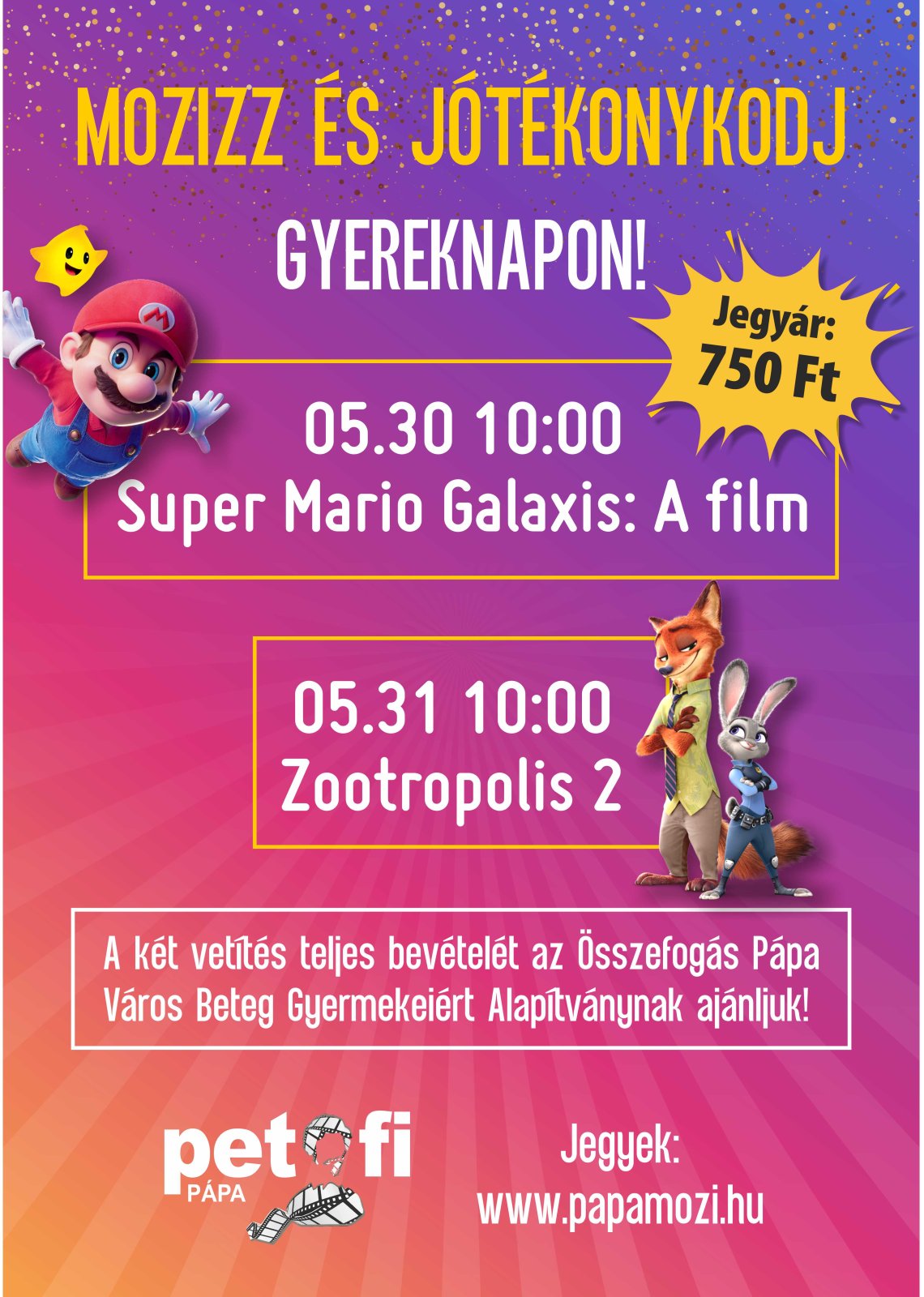 Mozizz és jótékonykodj gyereknapon!
