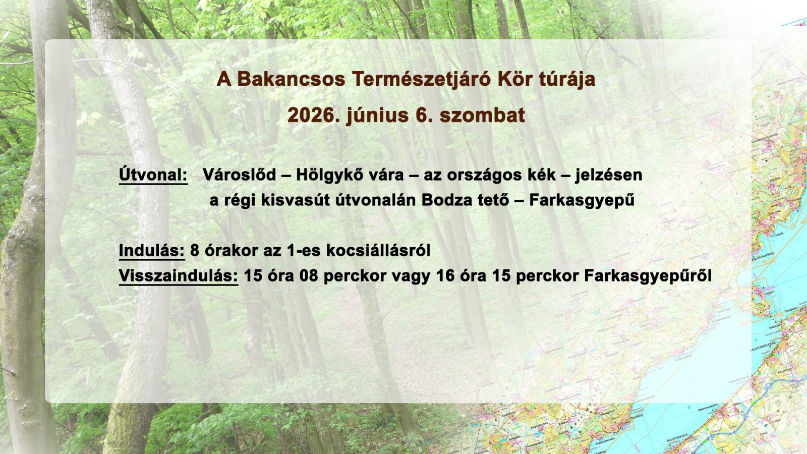 A Bakancsos Természetjáró Kör túrája 