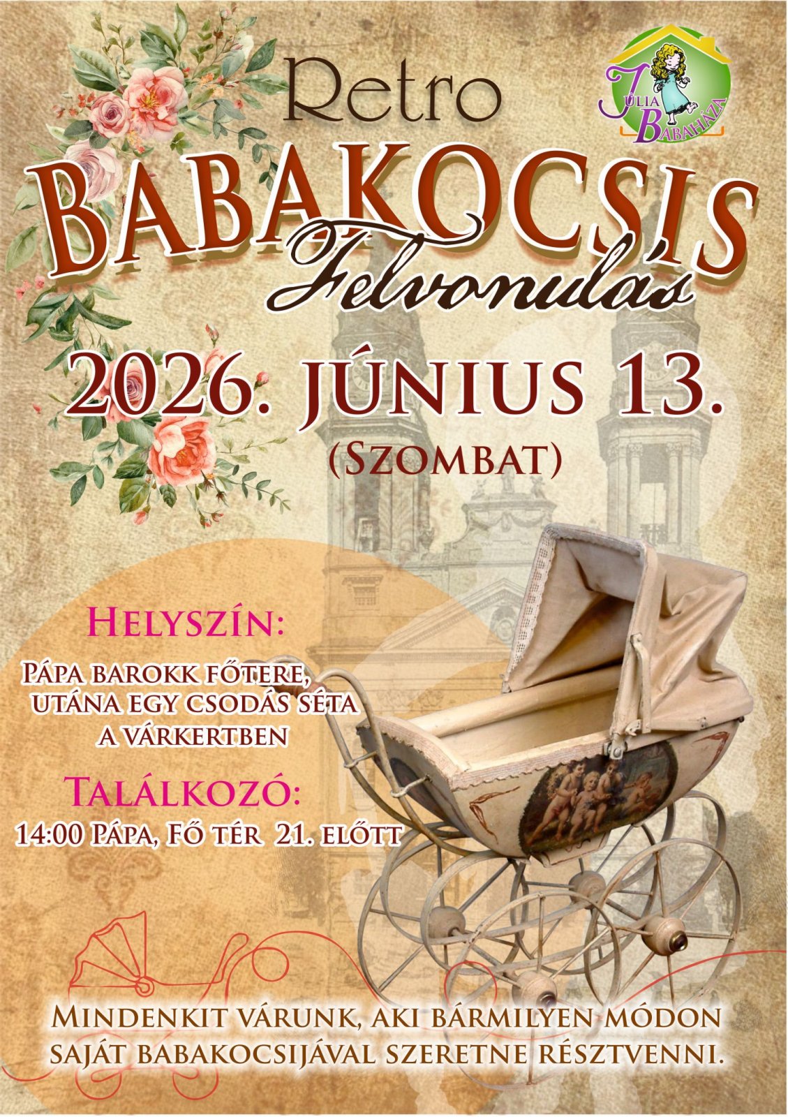 Retro babakocsis felvonulás