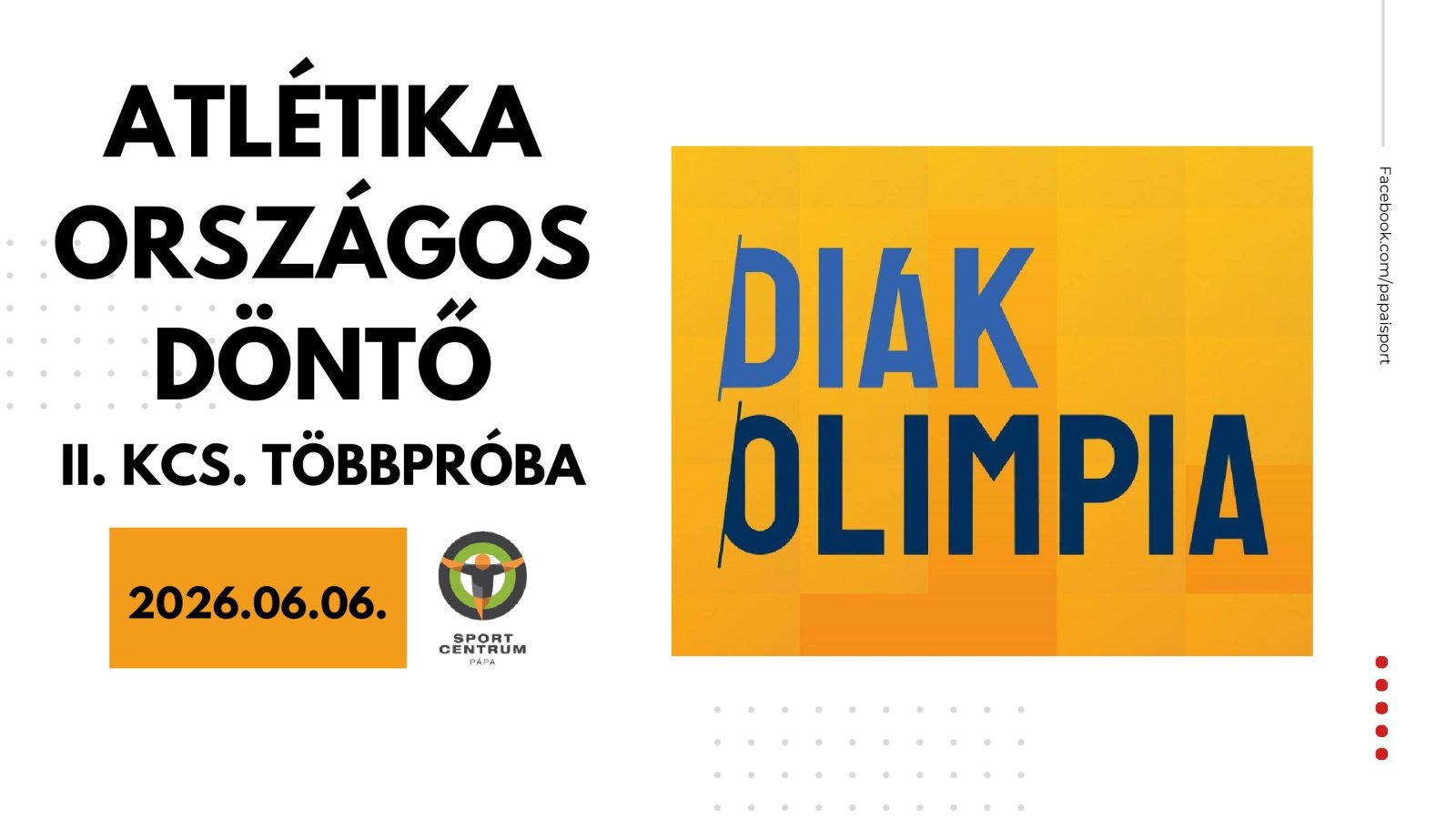 Atlétika országos diákolimpia döntő