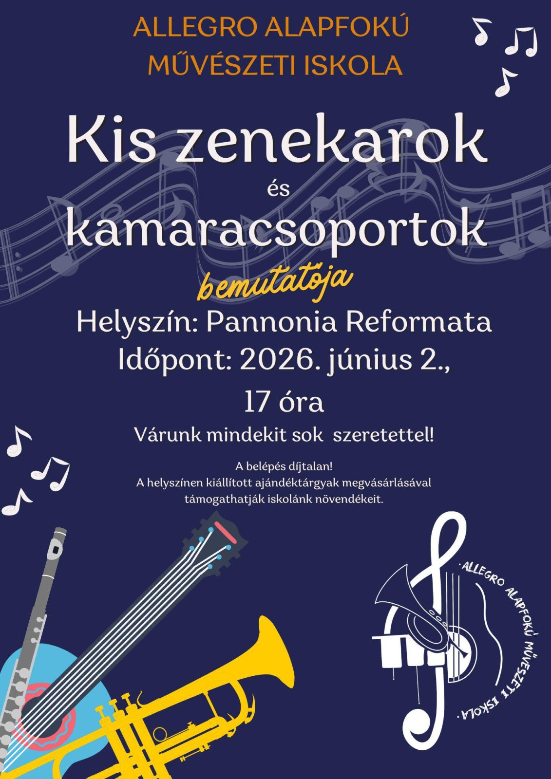 Kis zenekarok és kamaracsoportok bemutatója